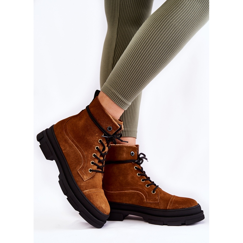 Brun mocka varma stövlar Big Star KK274524 2