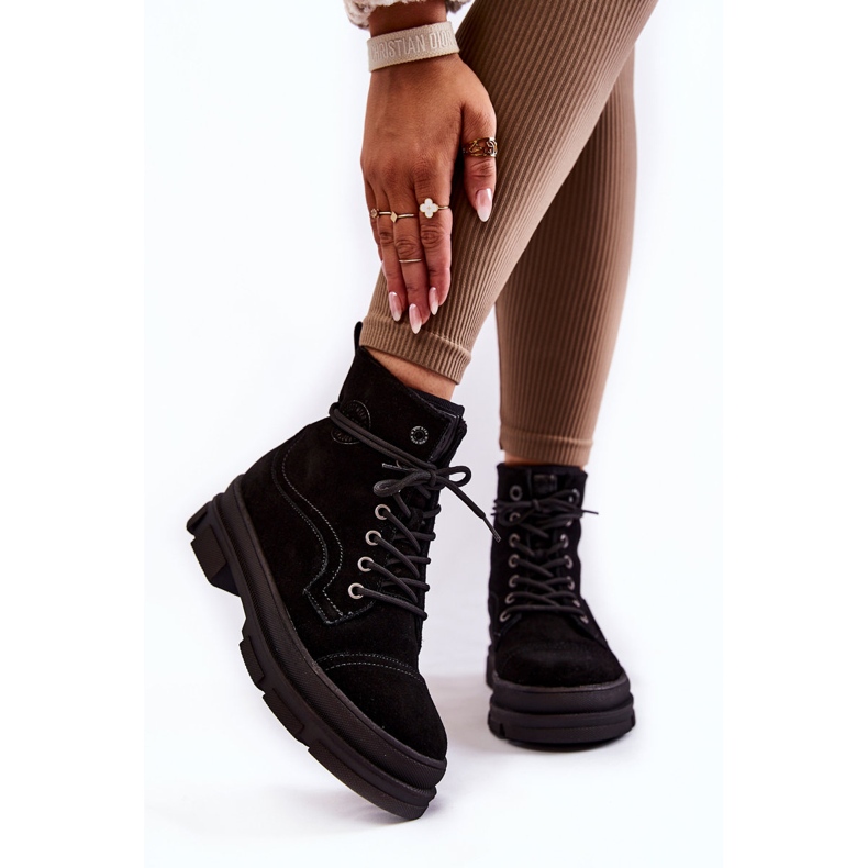 Mocka Warm Boots Big Star KK274525 Svart 1