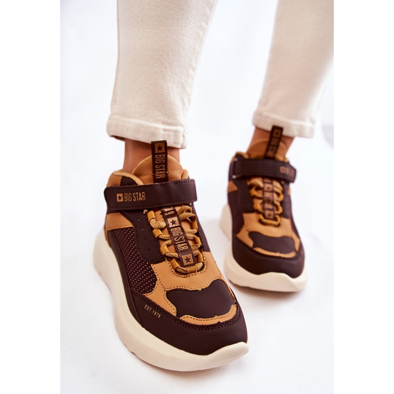 Damsportskor Memory Foam System Big Star KK274404 Brun 2