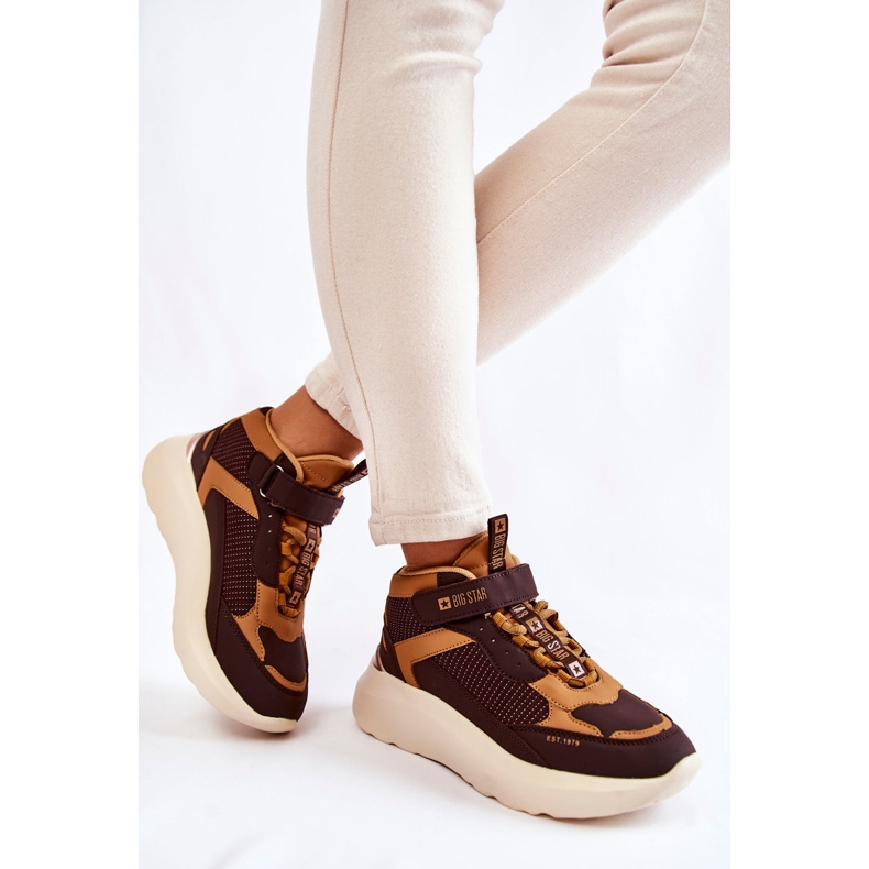 Damsportskor Memory Foam System Big Star KK274404 Brun 1