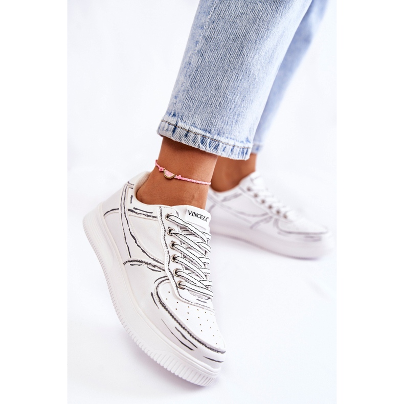 Vinceza Låga sportskor dam Vita Solveig 1