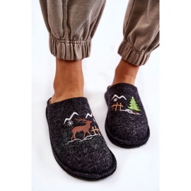 Domestic Tofflor Big Star KK276018 Svart och Beige brun 2