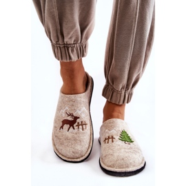 Inhemska tofflor Big Star KK276016 Beige 2