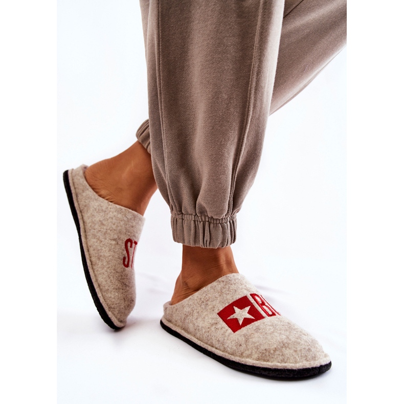 Inhemska tofflor Big Star KK276021 Beige 2