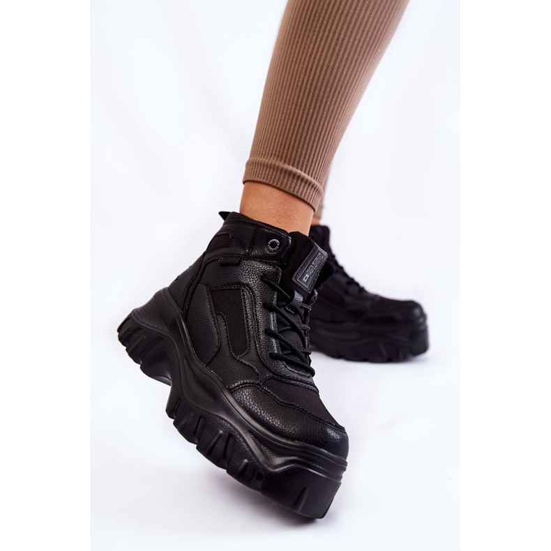 Fashionabla stövlar Memory Foam Big Star KK274371 Svart 2