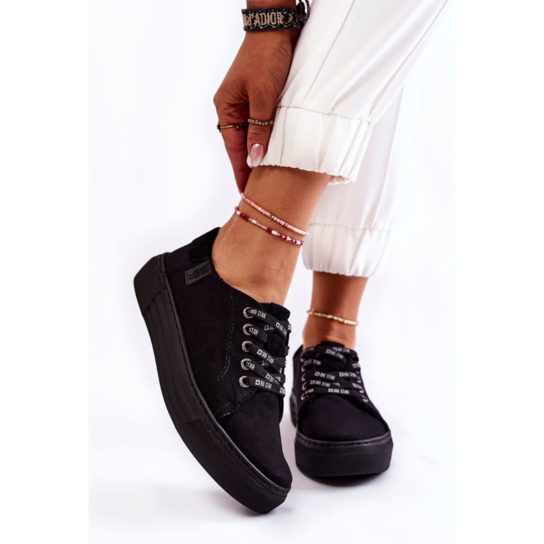 Dam Sneakers Memory Foam System Big Star KK276001 Svart 1