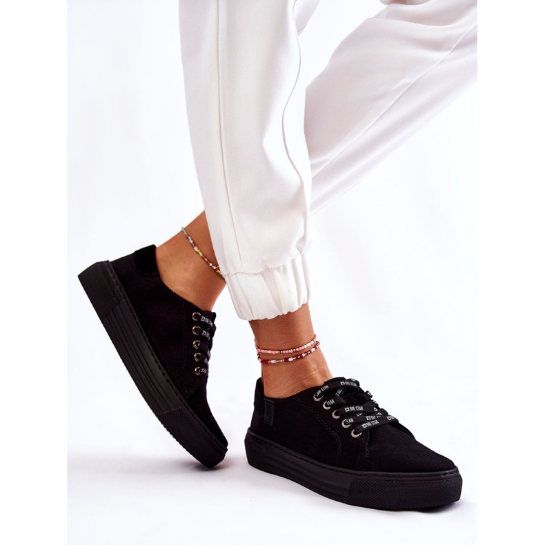 Dam Sneakers Memory Foam System Big Star KK276001 Svart 2