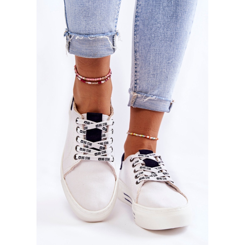 Dam Sneakers Memory Foam System Big Star KK276002 Vit 2