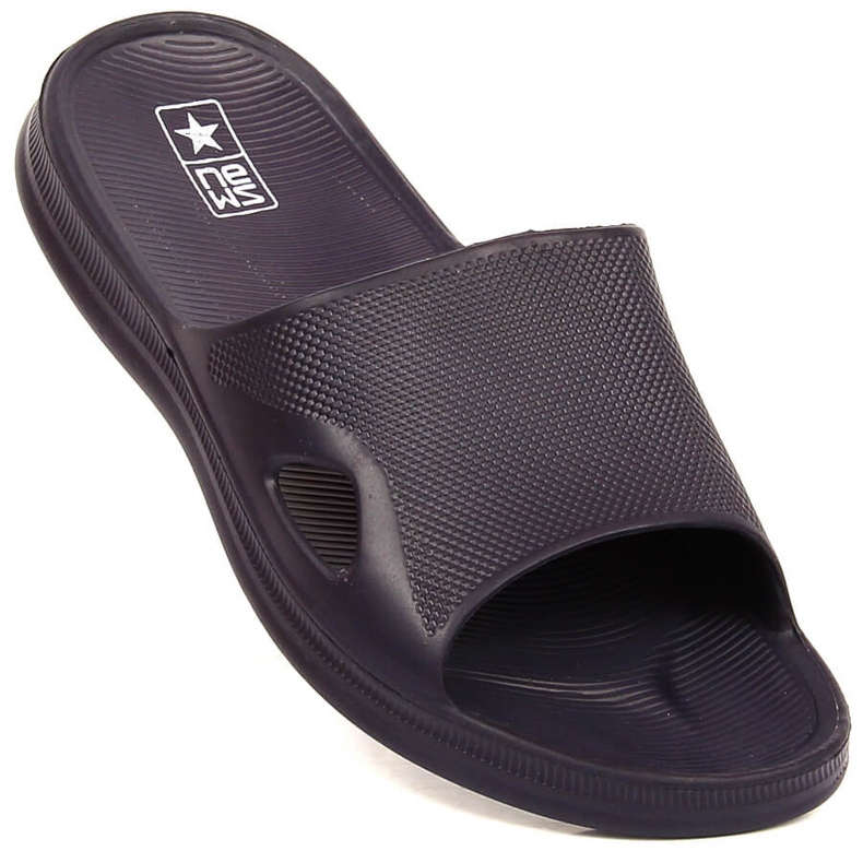 News Herr marinblå skumtofflor NYHETER 1