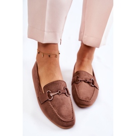 Loafers i mocka med brun Santi-dekoration 2