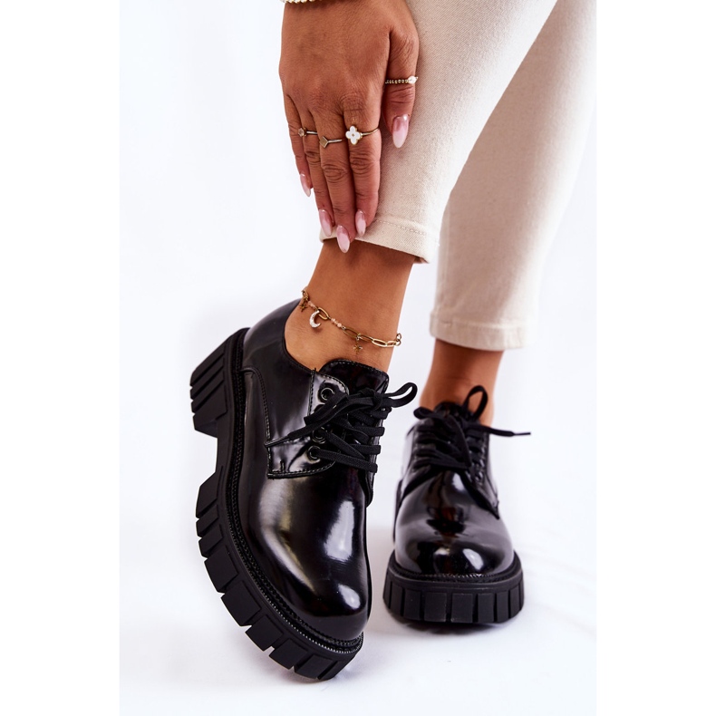 Fashionabla Lackade Skor La.Fi 210013B-NL Svart 1