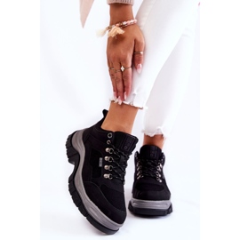 Trekkingskor dam Memory Foam Big Star KK274364 Svart 1