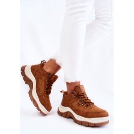 Trekkingskor dam Trappers Memory Foam Big Star KK274362 Brun 2