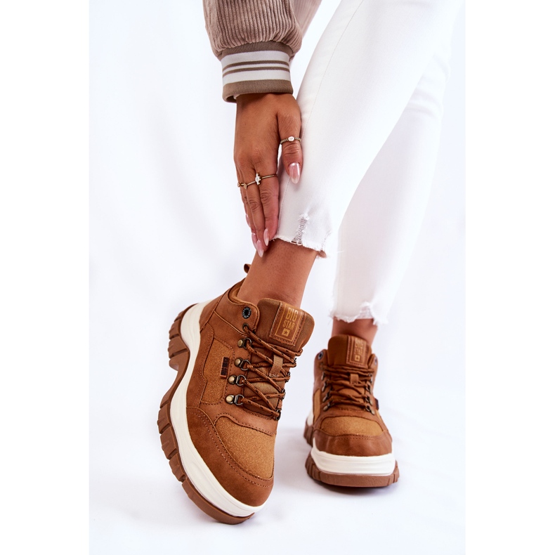 Trekkingskor dam Trappers Memory Foam Big Star KK274362 Brun 1