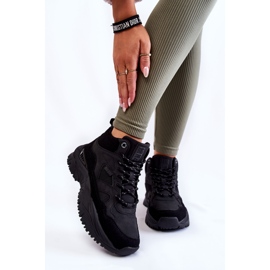 Höga sportskor dam Memory Foam System Big Star KK274356 Svart 2