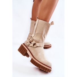 Dammocka Warm Boots Workers Beige Brinnon 2