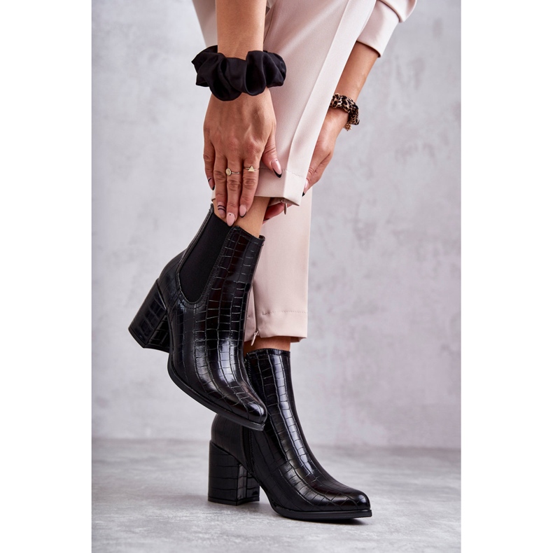 PL4 Snake Läderstövlar La.Fi 260038B-XC Svart 260038B-XC 3