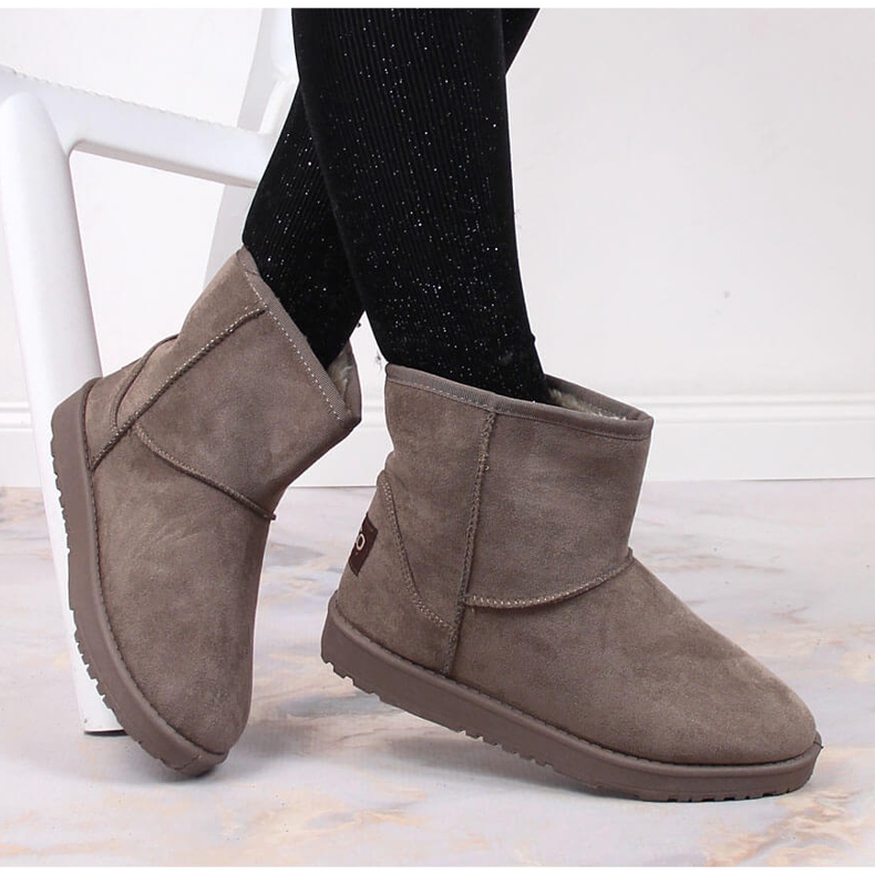 News Eskimostövlar för kvinnor, mockaisolerade NYHETER brun 1