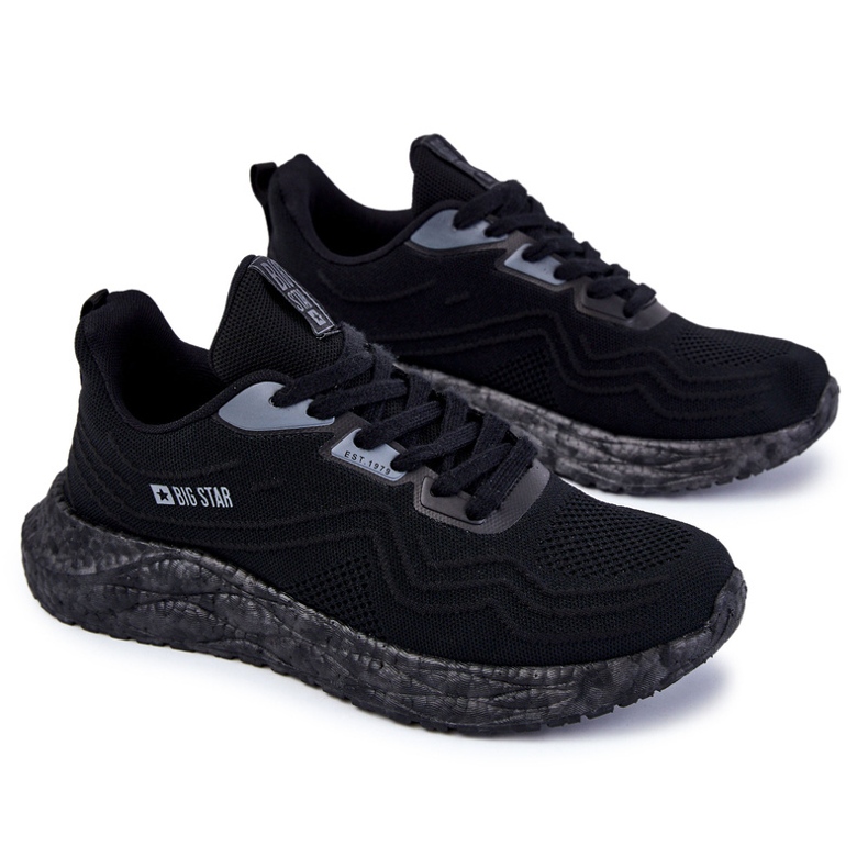 Lätta Sportskor för män Big Star KK174018 Svart 2