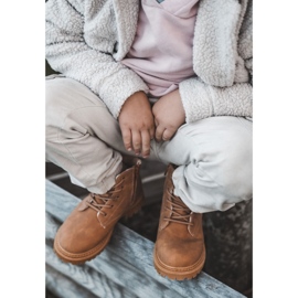 Barns varma stövlar Camel Cheddy brun 1