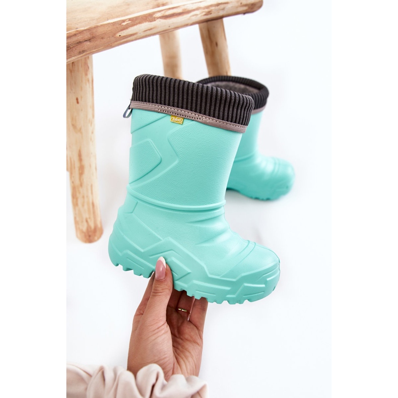 BEFADO S.A. Barns uppvärmda gummistövlar Befado 162X305 Mint grön 1