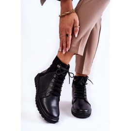 Sergio Leone Kvinnors stövlar på den svarta Kristin-plattformen 1