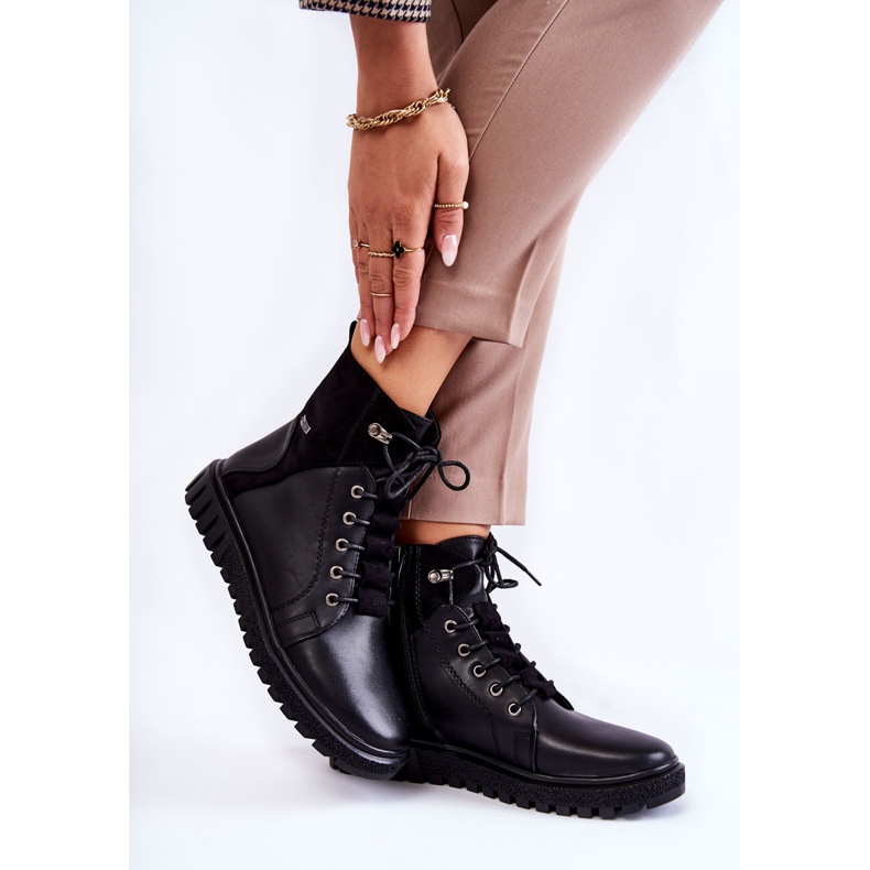 Sergio Leone Kvinnors stövlar på den svarta Kristin-plattformen 2