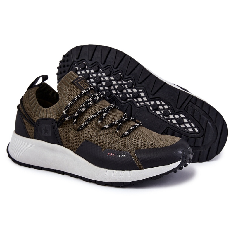 Sportskor för män Big Star KK174014 Khaki grön 1