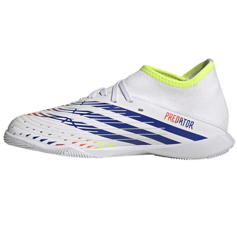 Adidas Predator Edge.3 In Jr GV8509 fotbollsskor vit vit 1