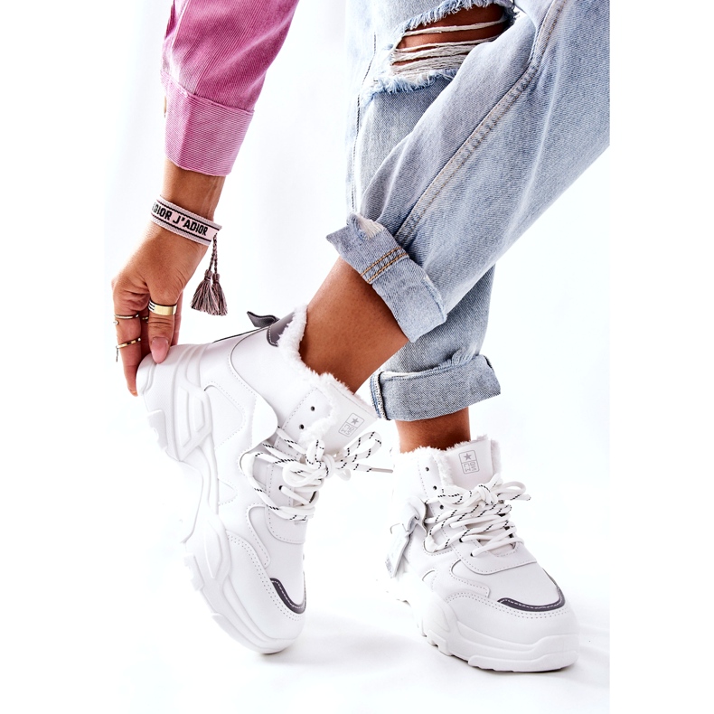 News Vita varma sneakers för damer Snow Kaphia 21BT26-4356 4