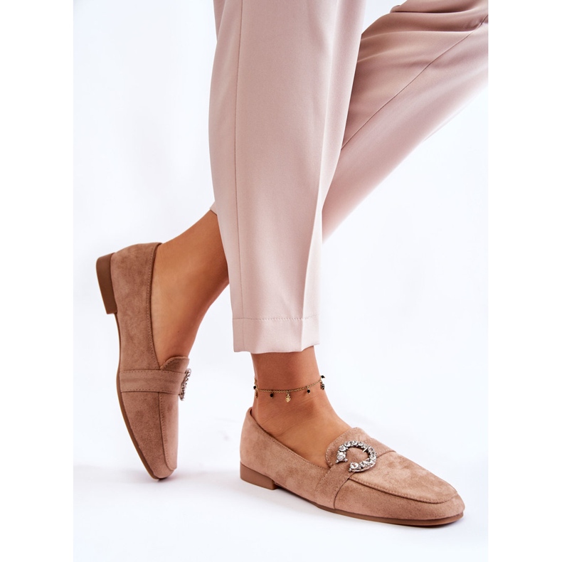 PS1 Klassiska Dark Beige Mocka Loafers från Halla 2