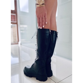 BM Hanson Svarta ridstövlar för kvinnor 1