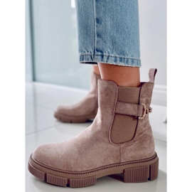 BM Chelsea stövlar för kvinnor Chance Khaki beige 1