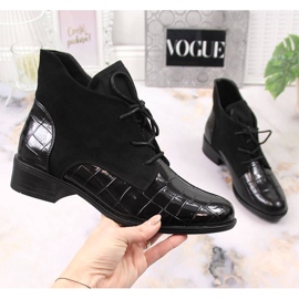 Damsnörning, isolerade svarta Jezzi-stövlar 1