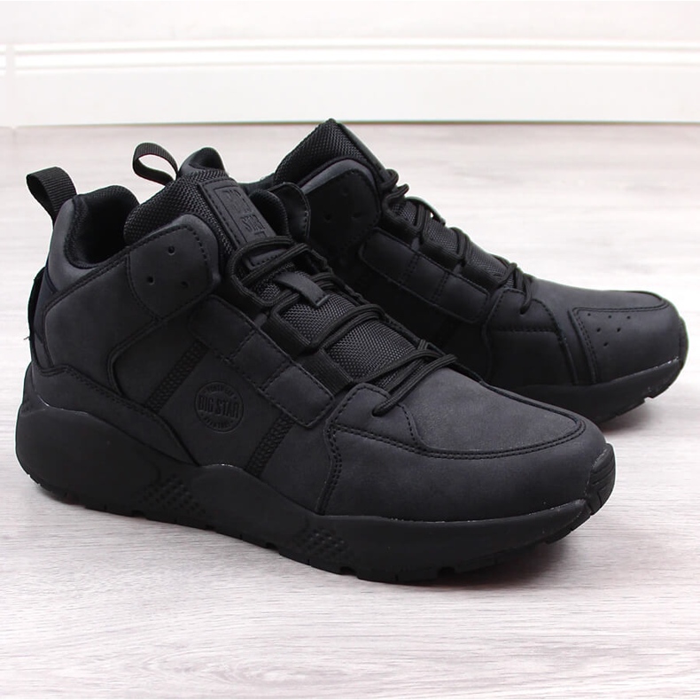 Svarta isolerade sportskor för män Big Star KK174247 1