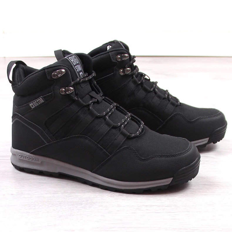 Svarta Isolerade höga stövlar för män Big Star KK174371 1