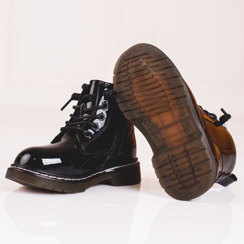 Lackade tjejstövlar Shelovet svart 1