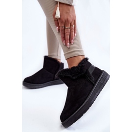 Svarta snöstövlar för kvinnor Big Star KK274622 2