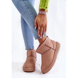 Isolerade snöstövlar för kvinnor Big Star KK274293 Ljusrosa 1