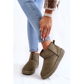 Varma snöstövlar för kvinnor Big Star KK274292 Khaki brun 1