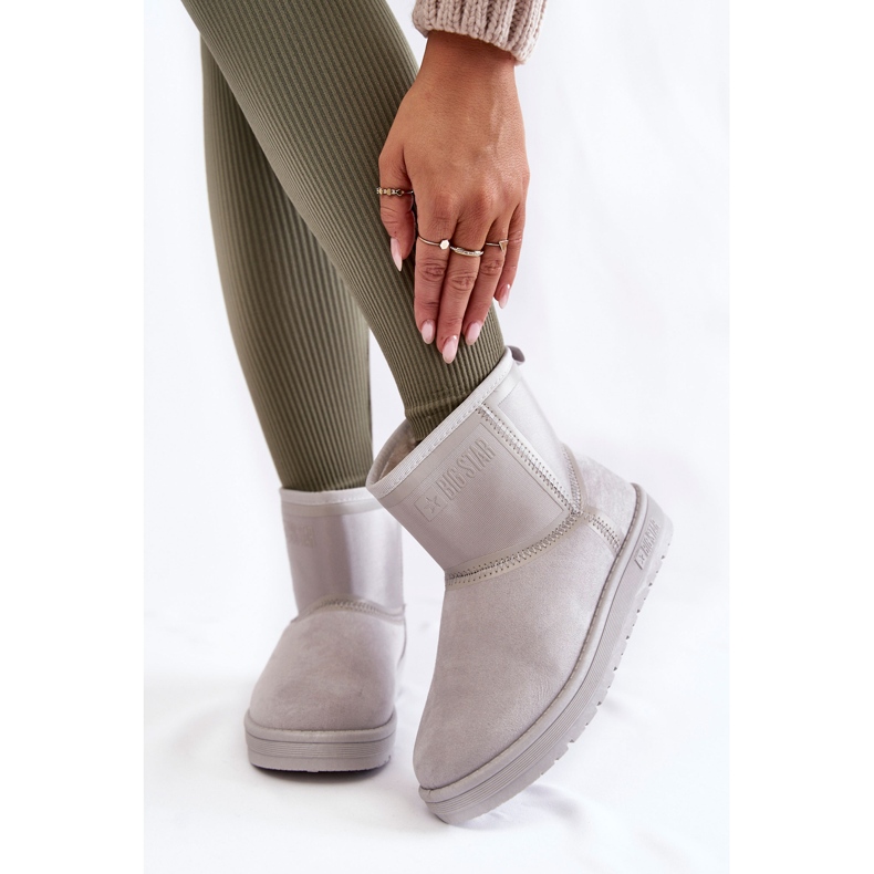 Slip-on snöstövlar för kvinnor Big Star KK274613 Grå 1