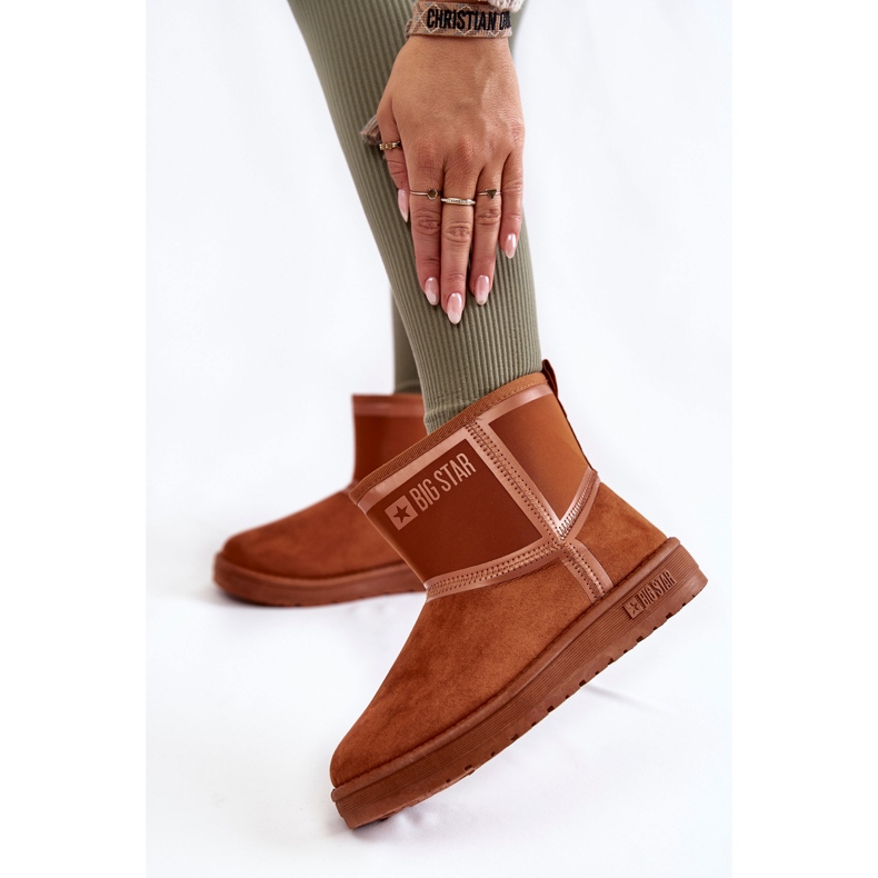 Slip-On Snow Boots för kvinnor Big Star KK274612 Brun 2