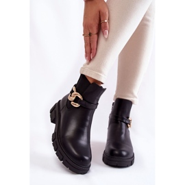 BM Kvinnors varma stövlar med dekoration Black Ruth svart 1