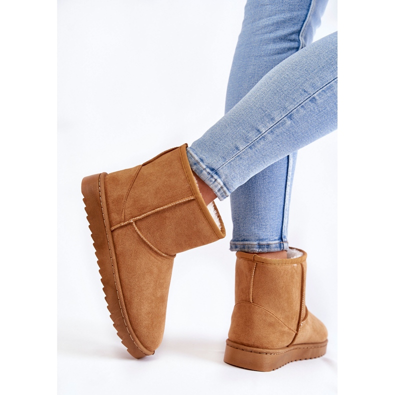 Varma snöstövlar för kvinnor Ljusbrun Virgina 2