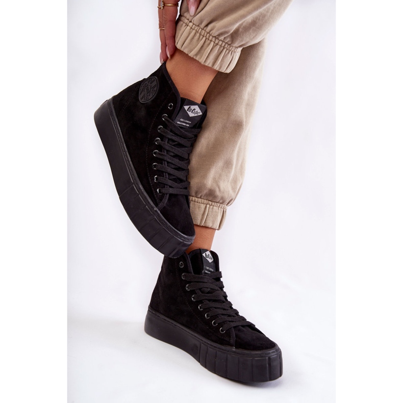 Svarta Lee Cooper LCJ-22-31-1432L High Sneakers 2