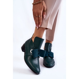 Skinnskor med mockarosett, gröna 1