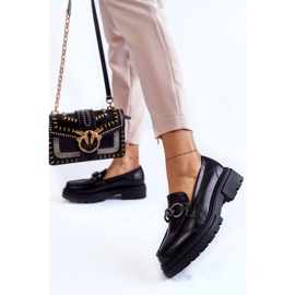 Dam Loafers Läder Loafers La.Fi Black Willows svart 2