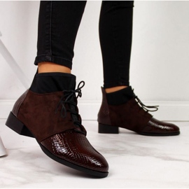 Stövlar isolerade med ormskinn Filippo W PAW267B brun 2