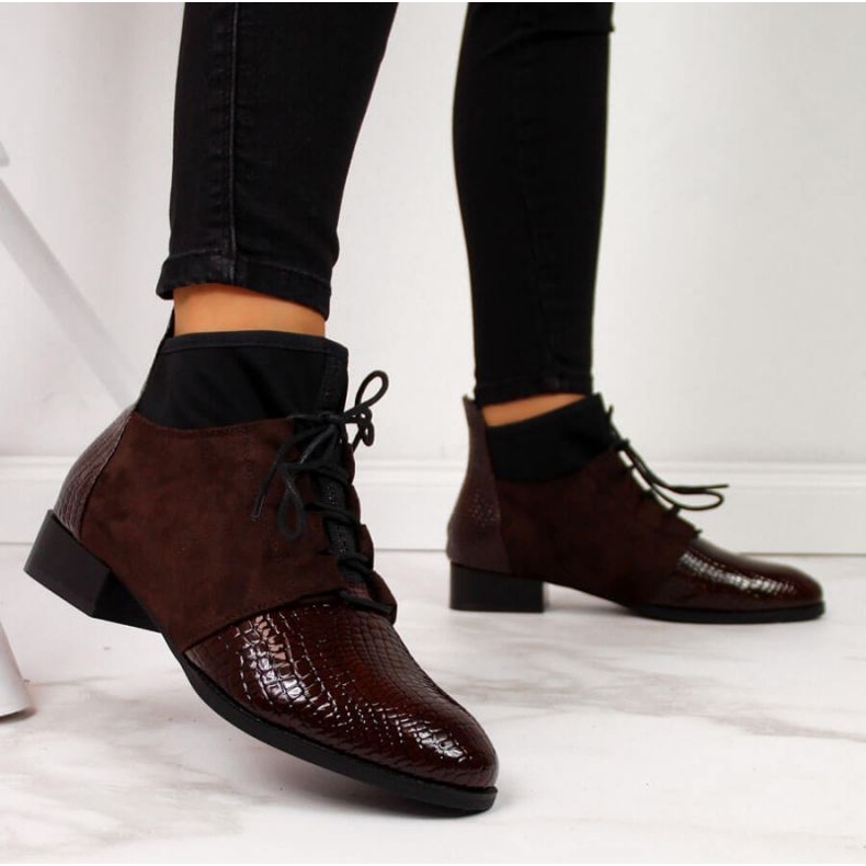 Stövlar isolerade med ormskinn Filippo W PAW267B brun 2