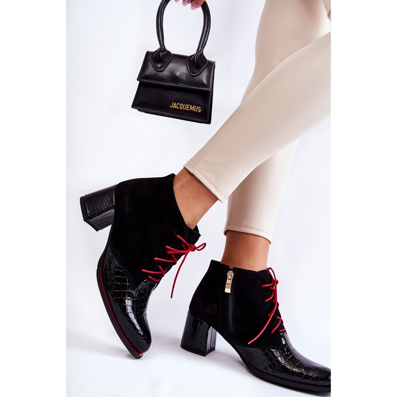 PA2 Damstövlar På Låg Klack Svart Ebba 2